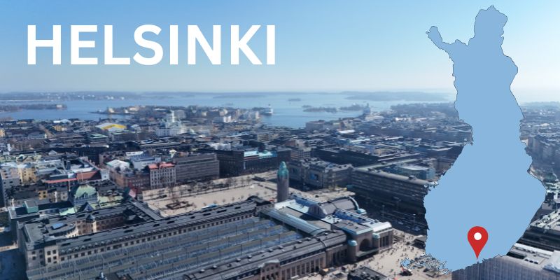 Helsinki Finland Datacenter Illustration